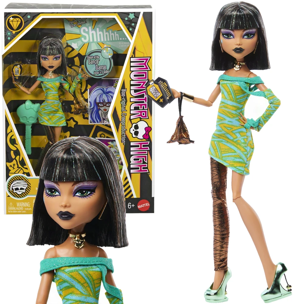 Mattel Monster High Skullector Dawn of the Dance Cleo de Nile Lėlė kolekcjonerska Reprodukcja (JKM47)