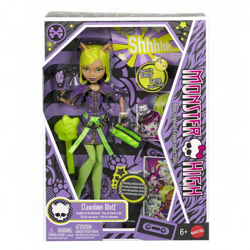 Mattel Lėlė kolekcjonerska Reprodukcja Monster High Skullector Dawn of the Dance Clawdeen Wolf (JKM45)