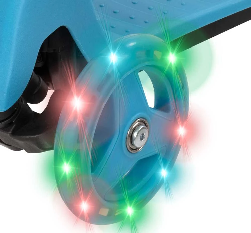 Almarina EVO reguliuojamas 3 ratų paspirtukas vaikams Light Up Mini Cruiser Mėlyna Light Up Wheels