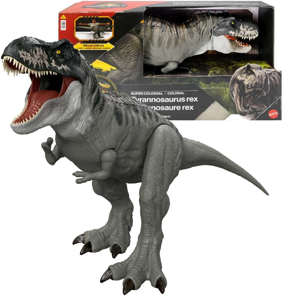 Mattel JURASSIC WORLD milžiniška figūrėlė – Super Colossal T. rex (JGB52)