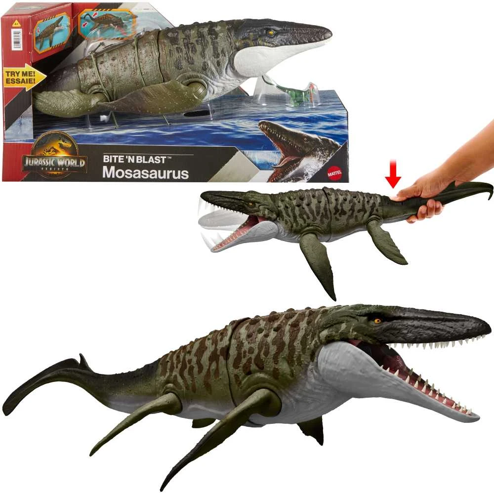 Žaislinis mozazauras Mattel JURASSIC WORLD JCH00/2