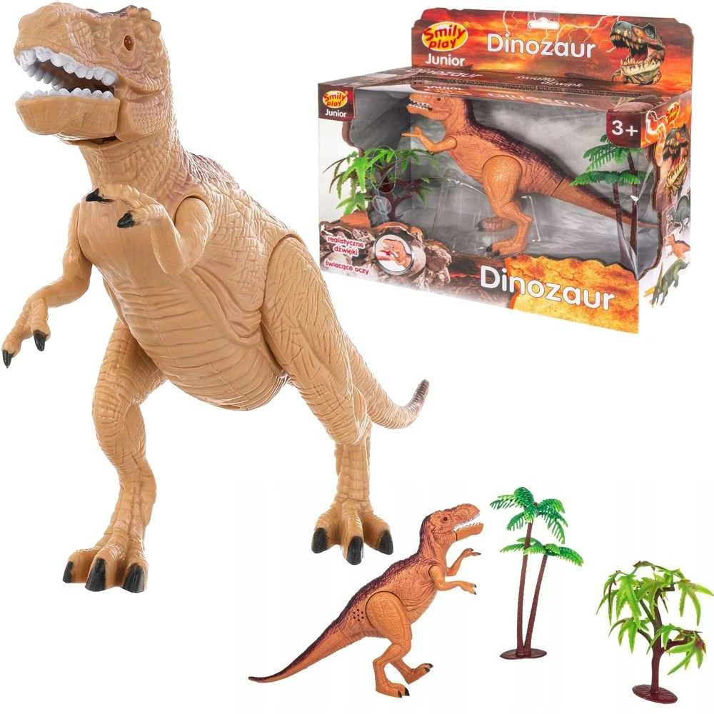 *SMILY DINOSAUR ST. garsas, 25 cm, tiranozauras