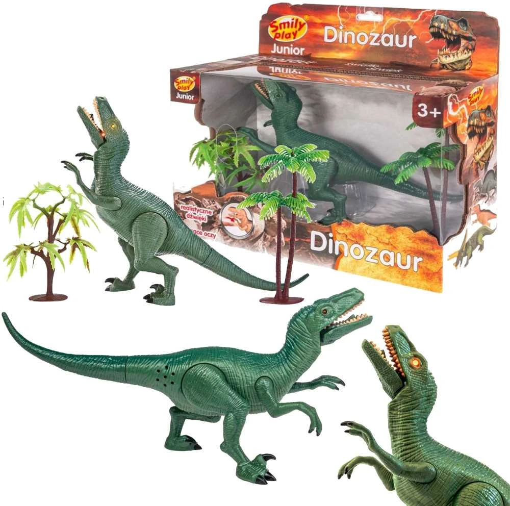 Smily Play Dinozaur šviečiantis su garsu, Raptor