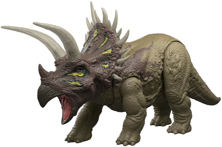 Mattel Figūrėlė Interaktyvi dinozaurų Juros pasaulio išlikimo triceratops garso šviesa