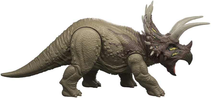 Mattel Figūrėlė Interaktyvi dinozaurų Juros pasaulio išlikimo triceratops garso šviesa