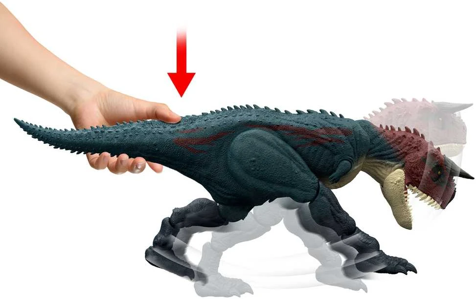 Mattel JURASSIC WORLD interaktyvus dinozauras – Carnotaurus (JKG85)