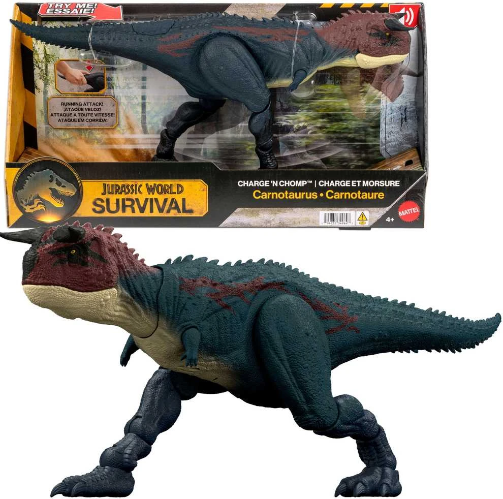 Mattel JURASSIC WORLD interaktyvus dinozauras – Carnotaurus (JKG85)