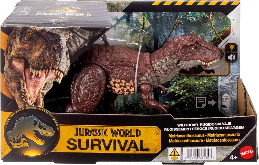 Mattel Figūrėlė Interaktyvus dinozaurų ir Jurassic World išgyvenimo garso ir šviesos rinkinys Metriacanthosaurus