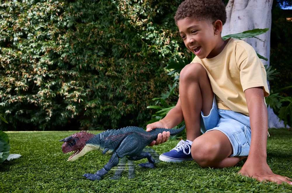 Mattel JURASSIC WORLD interaktyvus dinozauras – Carnotaurus (JKG85)
