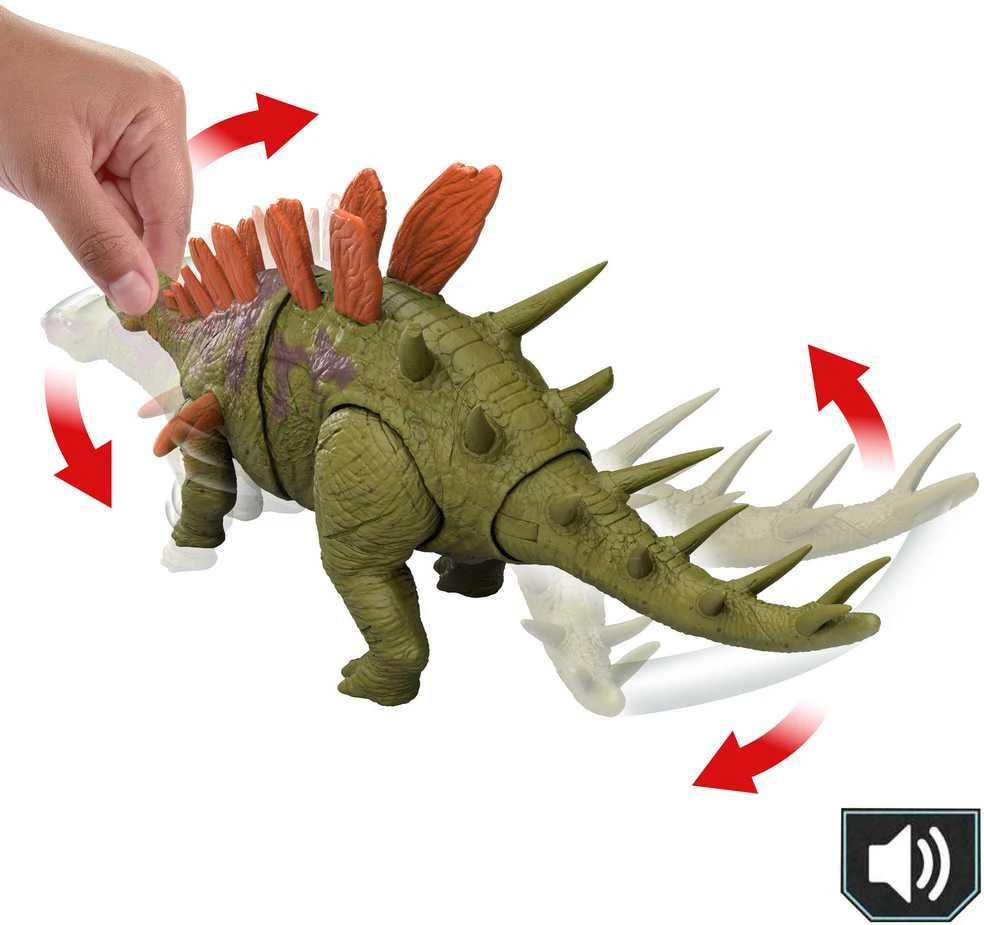 Interaktyvi dinozauro figūrėlė „Juros periodo pasaulis: chaoso teorija“ Wild, riaumojimas, 28 cm