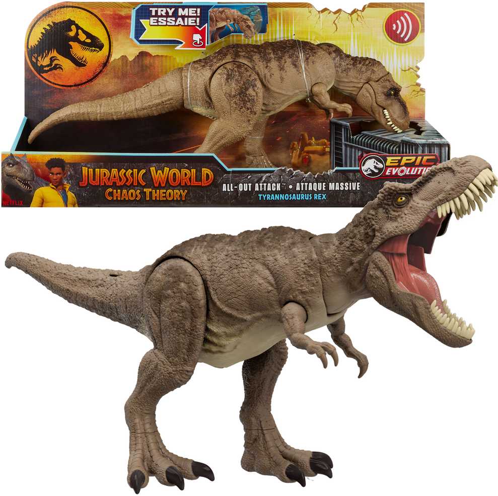 Žaislinė figurėlė Mattel Jurassic World tiranozauras „REX“