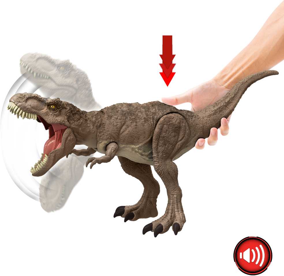 Žaislinė figurėlė Mattel Jurassic World tiranozauras „REX“