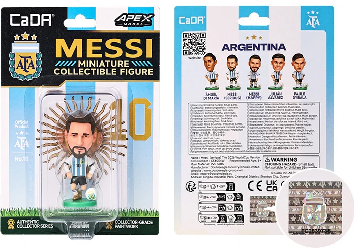 Figūrėlė kolekcjonerska CaDA Lionel Messi #10 7 cm