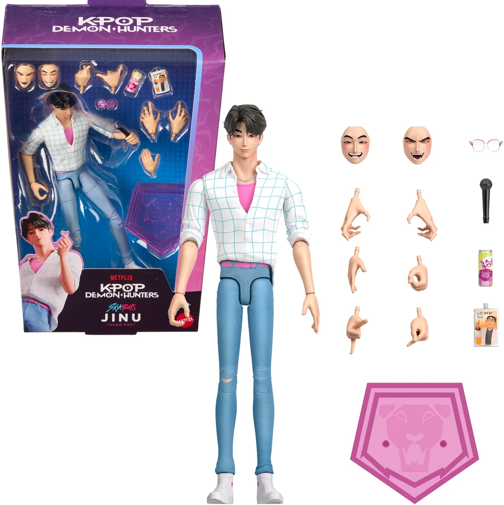 Mattel KPOP DEMON HUNTERS kolekcinė veiksmo figūrėlė Jinu (Saja Boys) (JRY33)