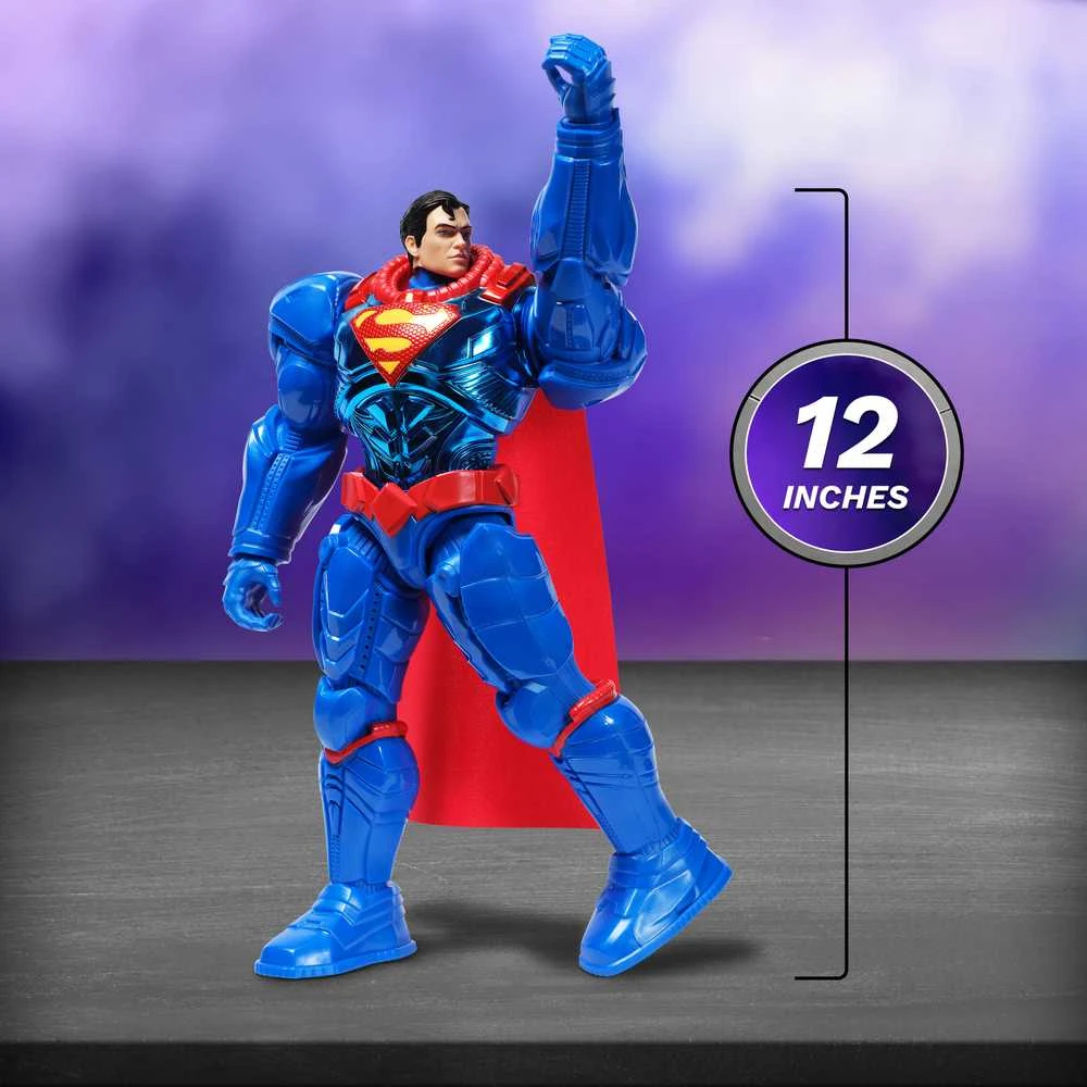 DC - Metal Force XL herojai 30 cm - Supermenas (6072667)