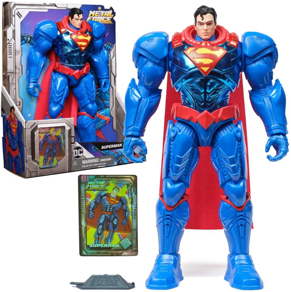 DC - Metal Force XL herojai 30 cm - Supermenas (6072667)
