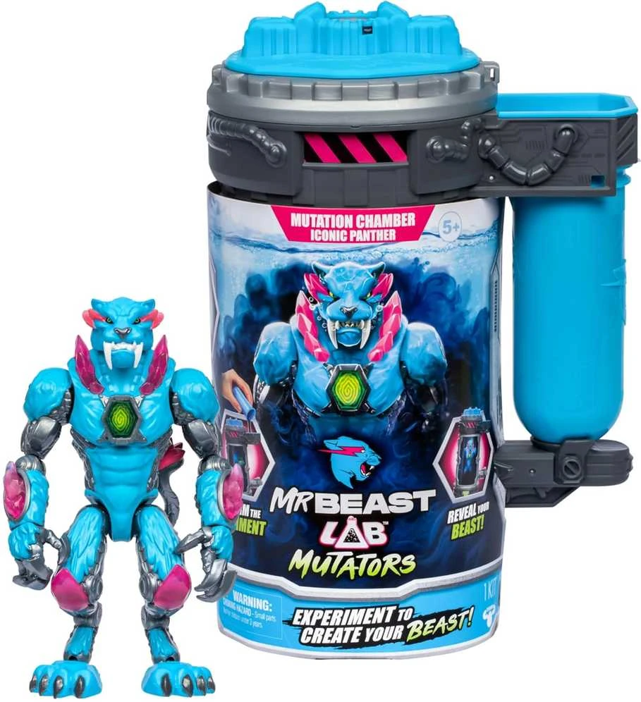 Moose Toys MrBeast Lab MR. BEAST LAB Mutator Action Figs -Ikoninė pantera