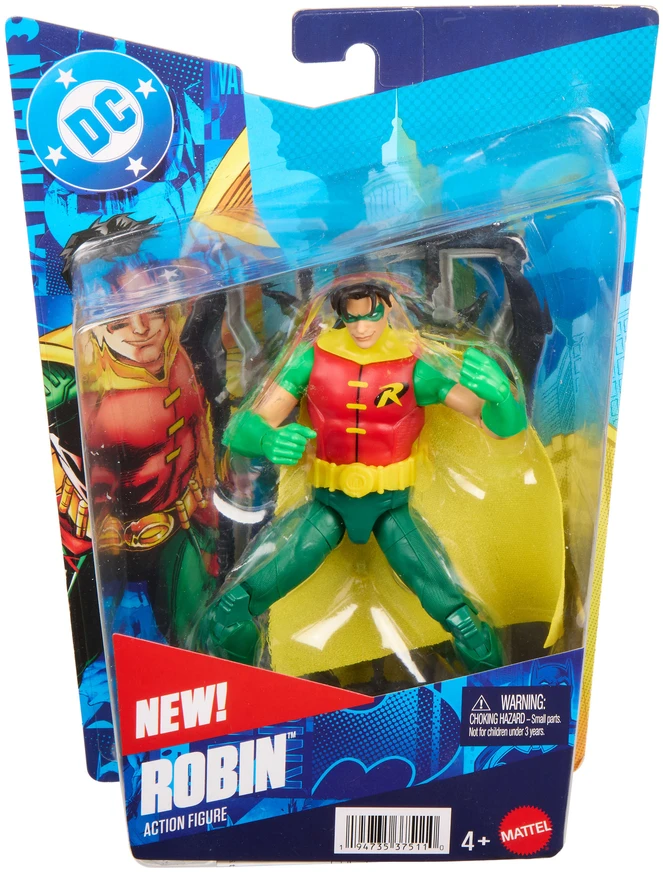 Mattel Figūrėlė Robin DC Comics 17 cm + priedai