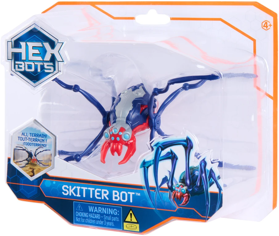 Figūrėlė Skitter Bot Hex Bots Robotinis mėlynas voras