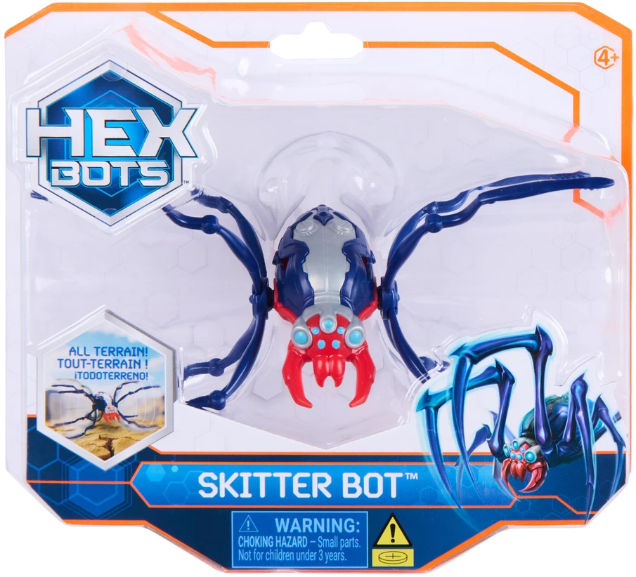 Figūrėlė Skitter Bot Hex Bots Robotinis mėlynas voras