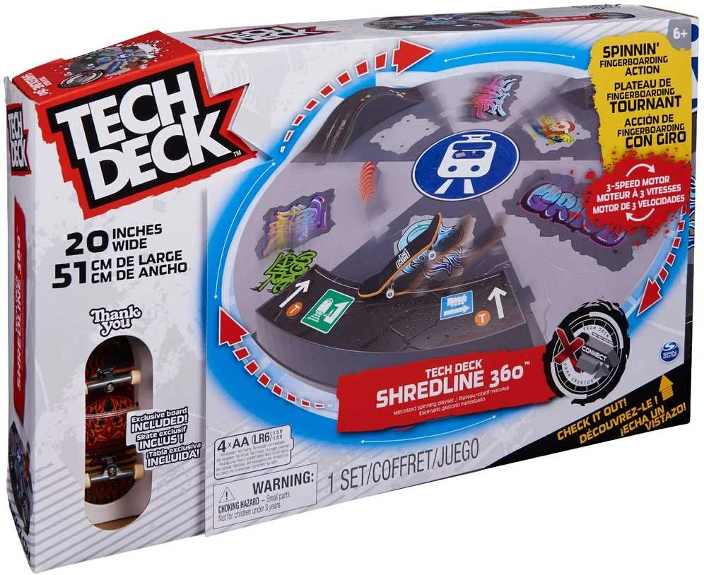 Spin Master Grifo besisukanti rampa „Shredline“ 360 laipsnių kampu, 51 cm + „Riedlente Thank You Tech“ denis
