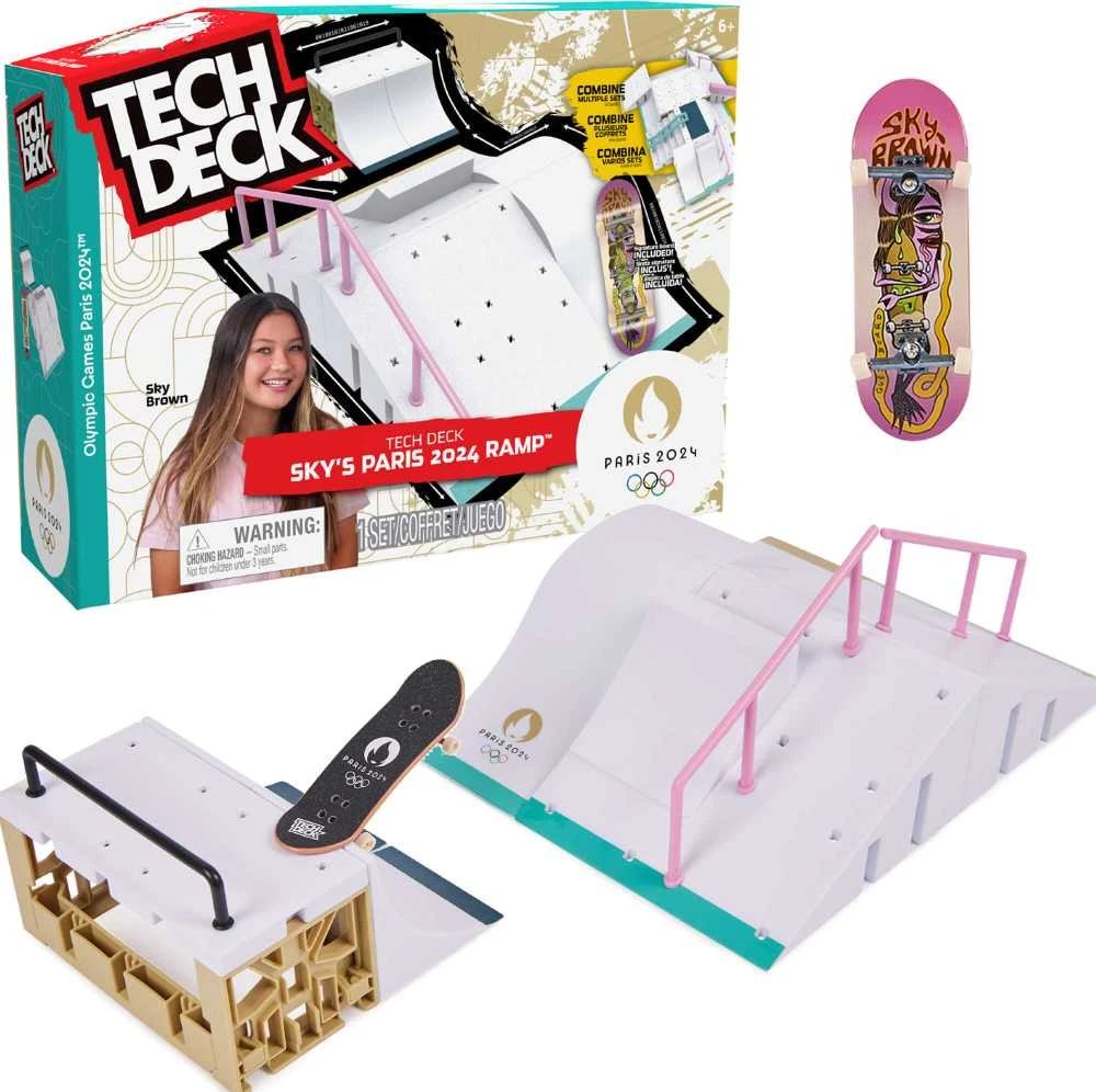 Rampa Skatepark Sky's Paris 2024 Xconnect Fingerboard Tech Deck +Riedlentė