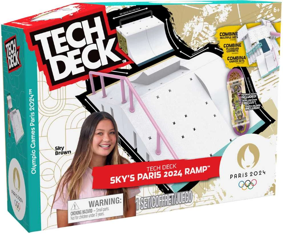 Rampa Skatepark Sky's Paris 2024 Xconnect Fingerboard Tech Deck +Riedlentė