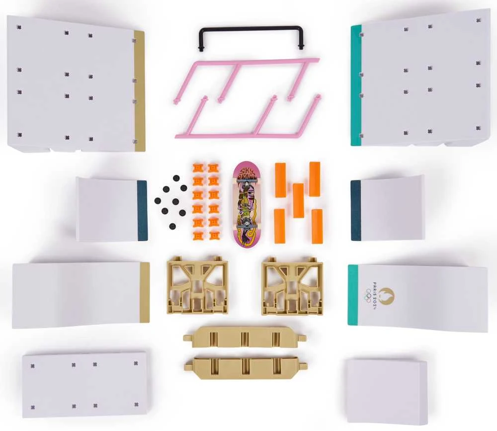 Rampa Skatepark Sky's Paris 2024 Xconnect Fingerboard Tech Deck +Riedlentė