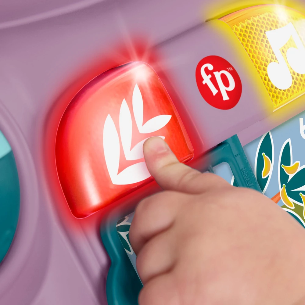 Vaikštynė stumdukas Fisher-Price violetinė beždžionėlė
