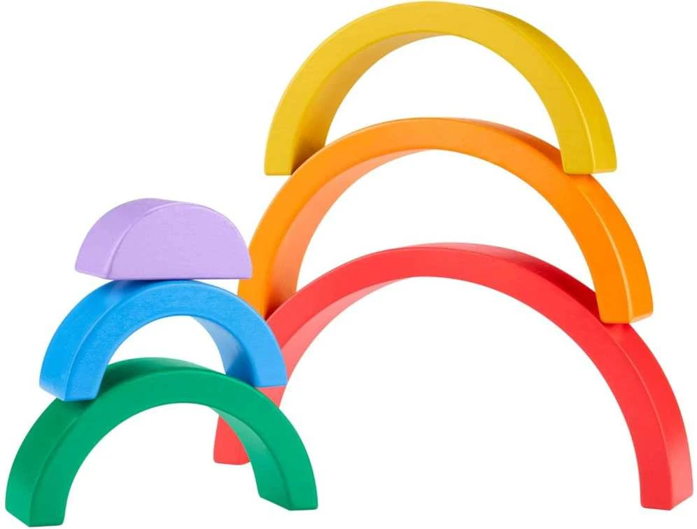 Dėlionė Fisher Price medinis vaivorykštės galvosūkis 6 Dalys