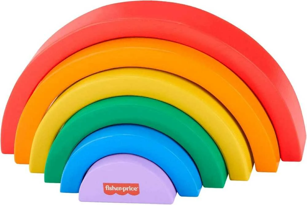 Dėlionė Fisher Price medinis vaivorykštės galvosūkis 6 Dalys