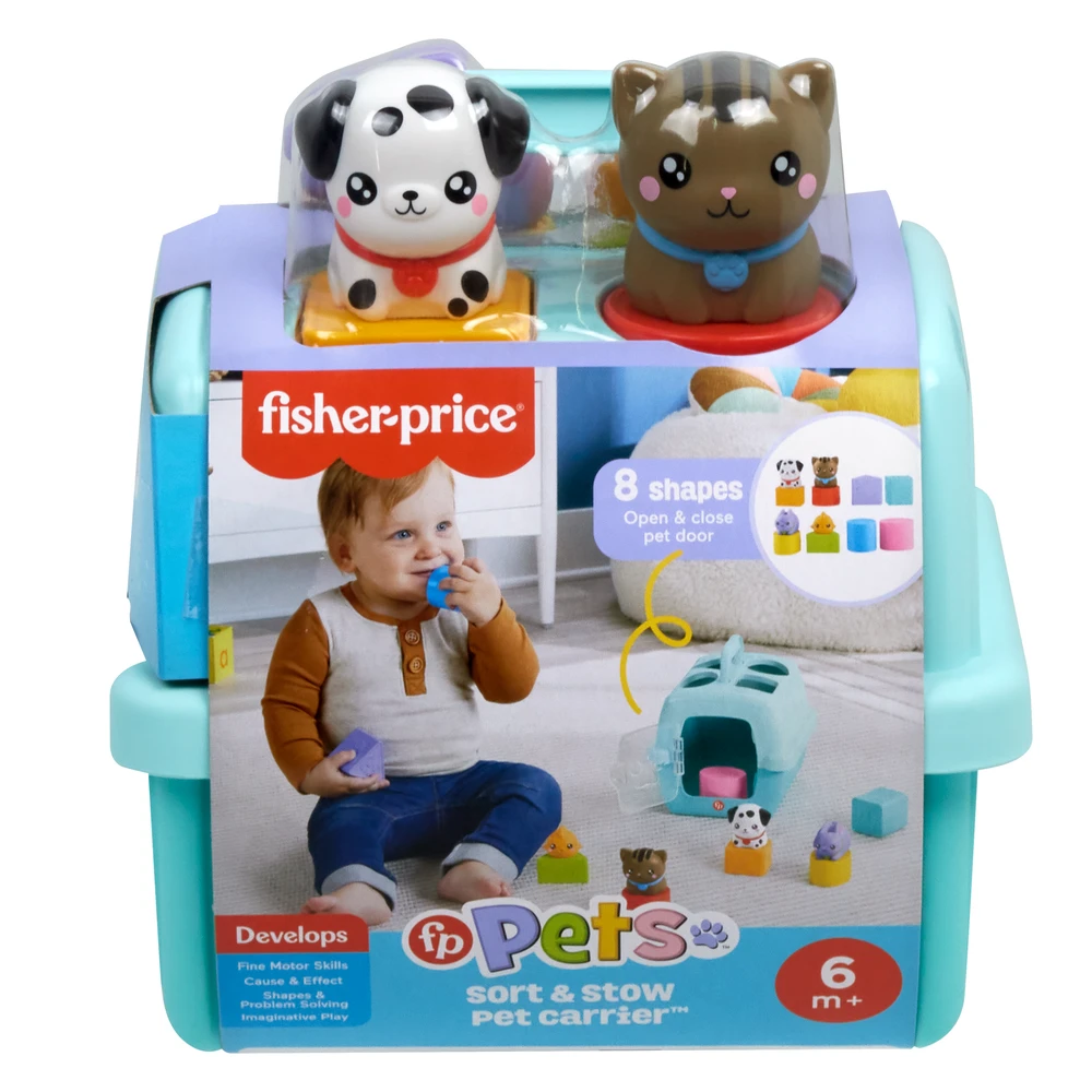 Mattel FISHER-PRICE formelių rūšiuoklė – Naminiai gyvūnėliai (HTW93)