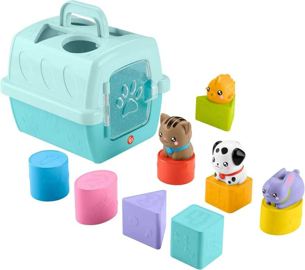 Mattel FISHER-PRICE formelių rūšiuoklė – Naminiai gyvūnėliai (HTW93)