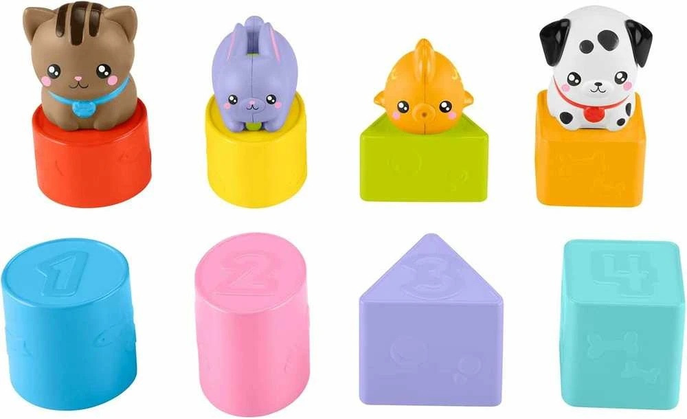 Mattel FISHER-PRICE formelių rūšiuoklė – Naminiai gyvūnėliai (HTW93)