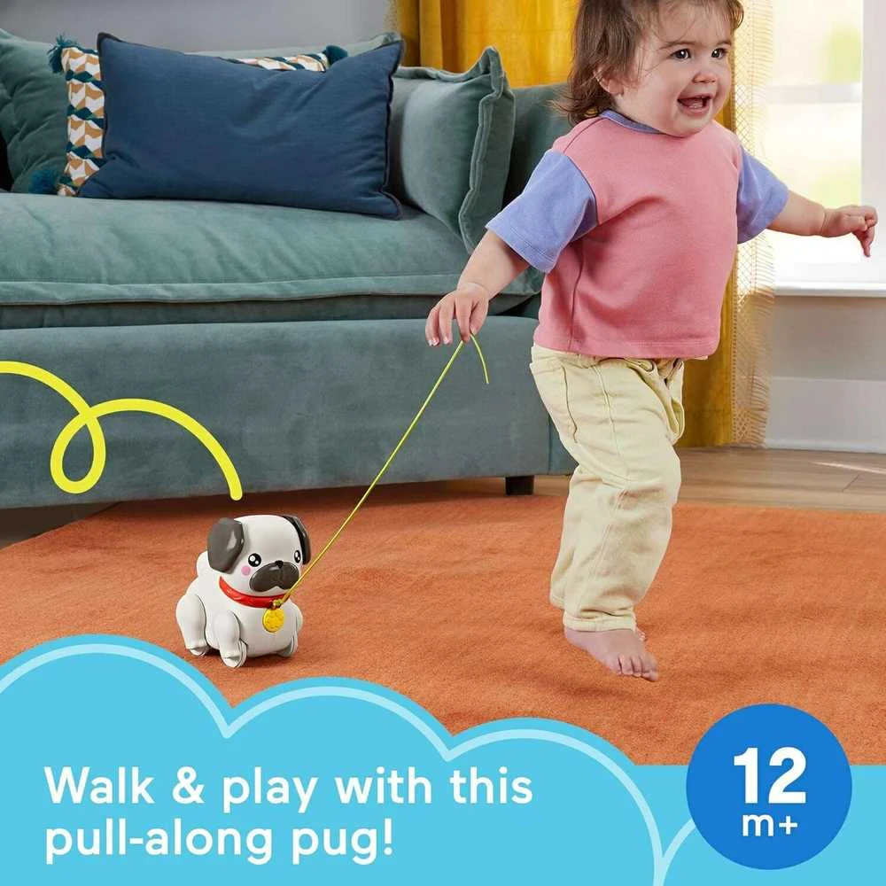 Fisher Price Mattel FP šuniukas Mopsas