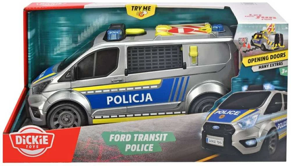 Policijos automobilis Dickie SOS_N Policijos „Ford Transit“ 28 cm
