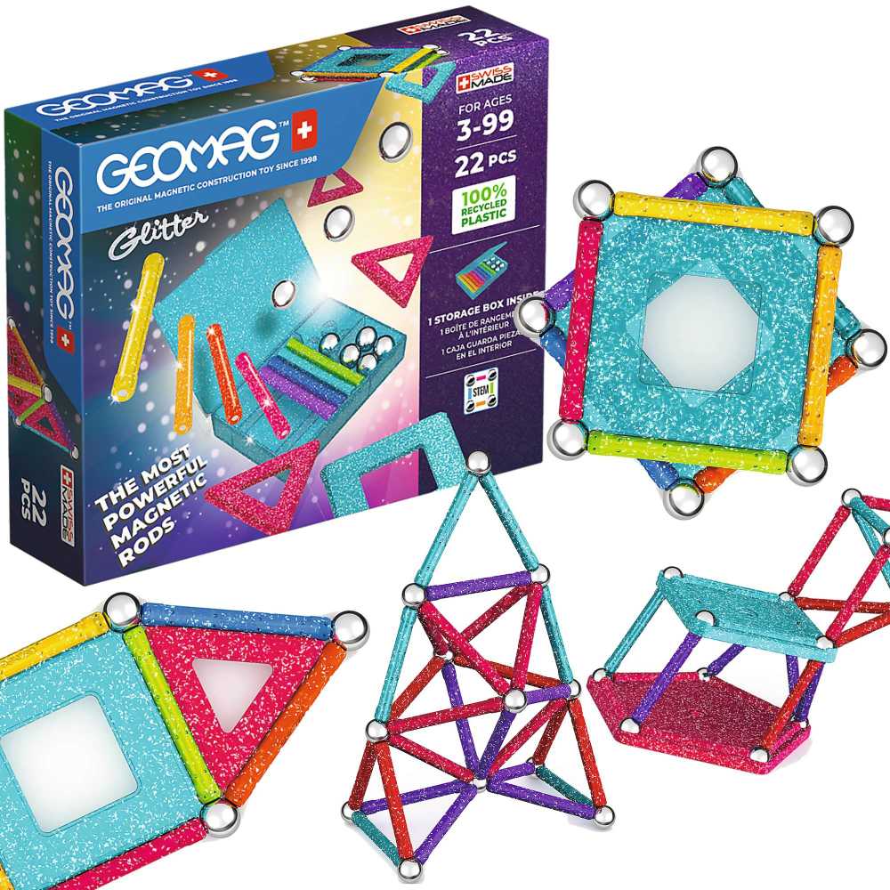 Geomag Magnetinis konstruktorius - Blizgantys paneliai (22 vnt.)