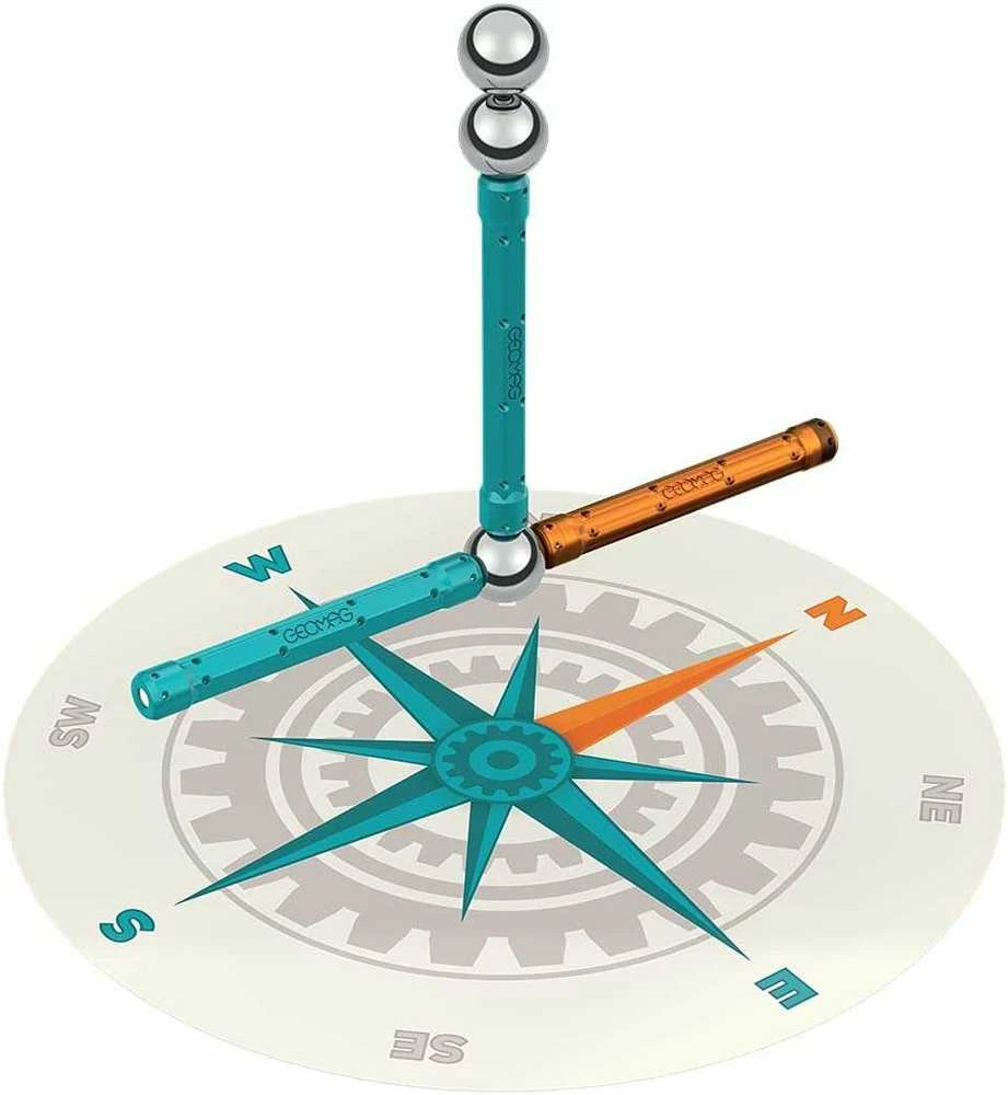 Trefl GEOMAG KOMPAS magnetiniai blokeliai, magnetinio lauko konstrukcijos, 35 vnt. NAUJIENA