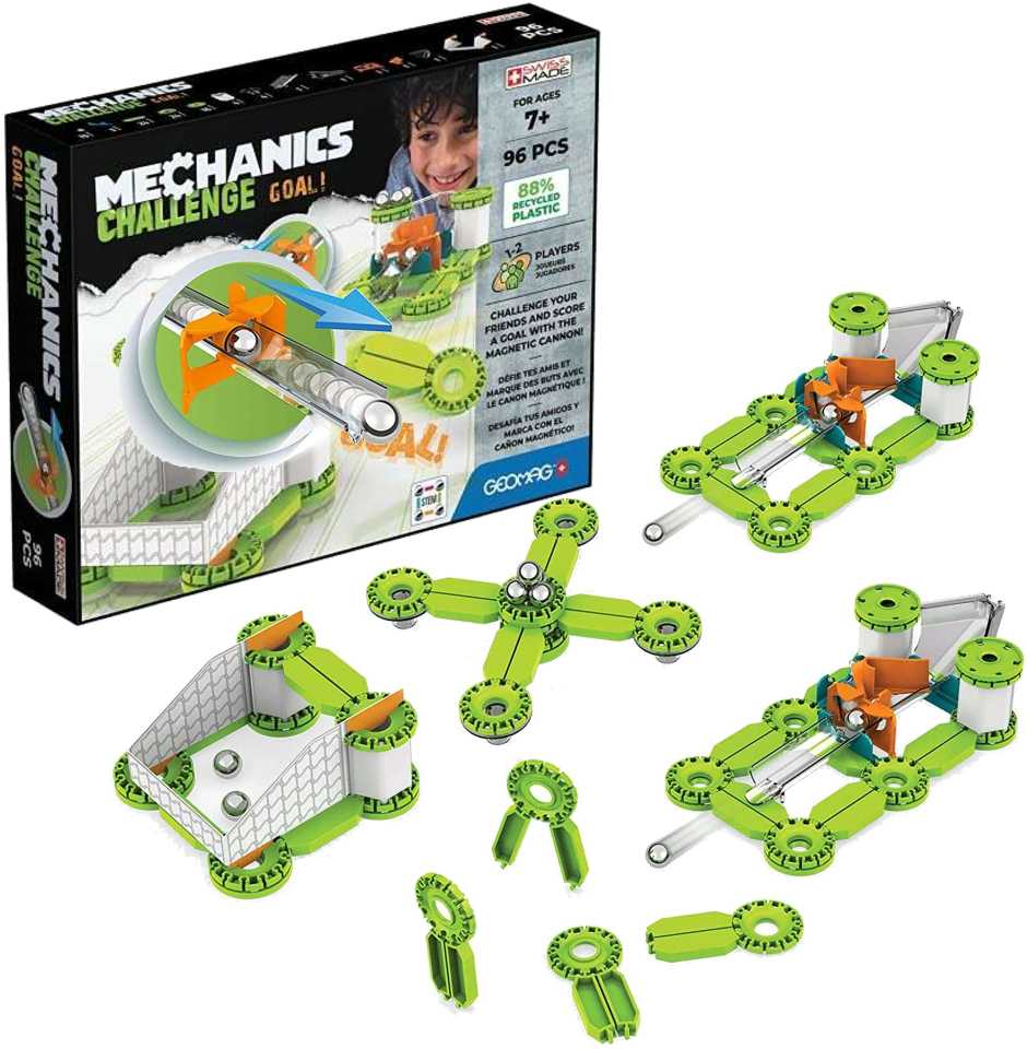 Trefl Geomag Magnetinis konstruktorius - Mechanika - Vartai! (96 vnt.)
