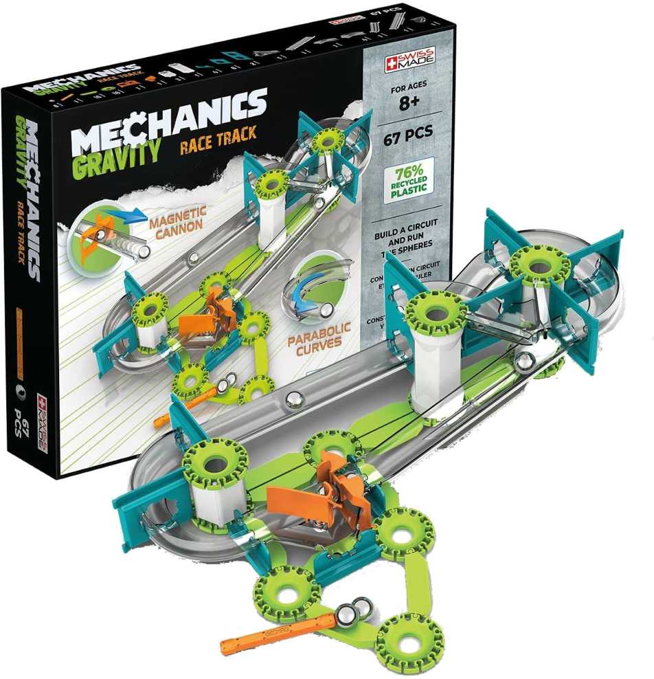 Trefl Geomag Magnetinis konstruktorius - Mechanika - Lenktynių trasa (67 vnt.)
