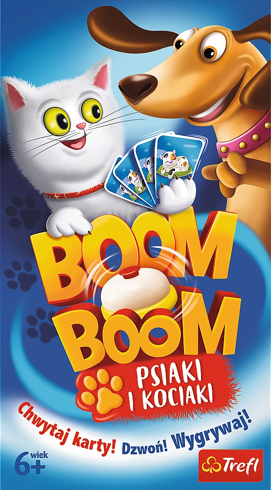 Trefl Stalo žaidimas TIK TAK BOOM *ŠUNYS IR KATINAI*