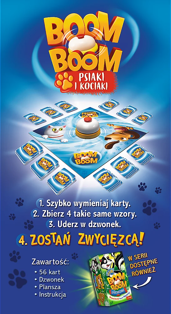 Trefl Stalo žaidimas TIK TAK BOOM *ŠUNYS IR KATINAI*
