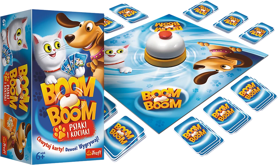 Trefl Stalo žaidimas TIK TAK BOOM *ŠUNYS IR KATINAI*