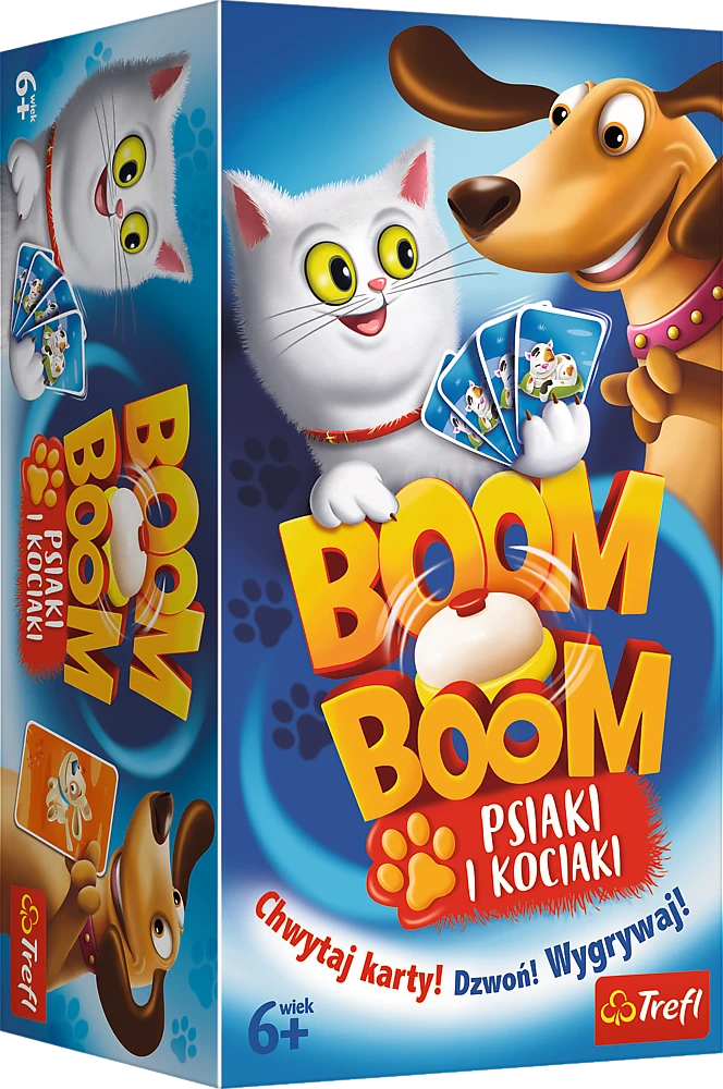 Trefl Stalo žaidimas TIK TAK BOOM *ŠUNYS IR KATINAI*