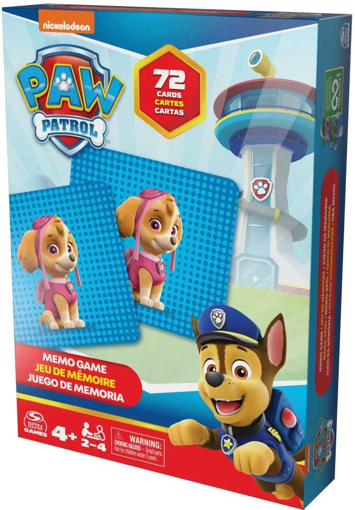 Spin Master SPINMASTER GAMES atminties žaidimas Paw Patrol, 72 kortelės, 6066834
