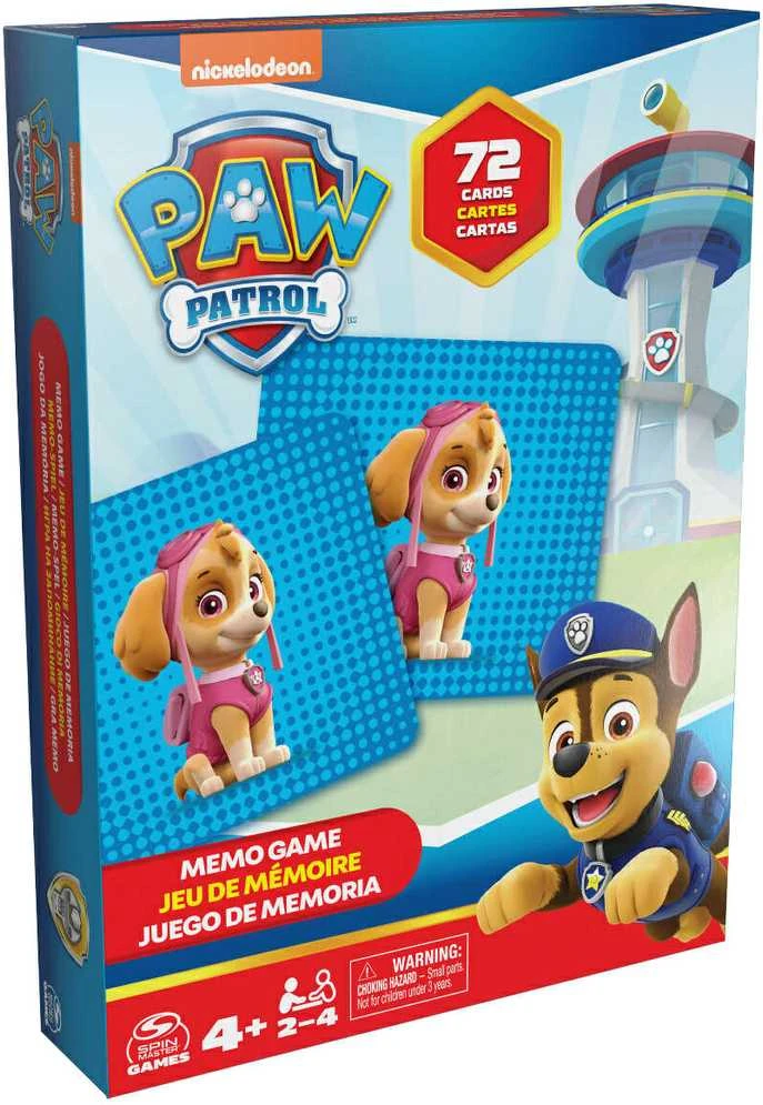 Spin Master SPINMASTER GAMES atminties žaidimas Paw Patrol, 72 kortelės, 6066834