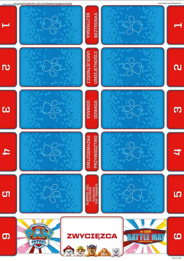 Winning Moves Pergalingi judesiai Top Trumps Battle Mat Psi Patrol