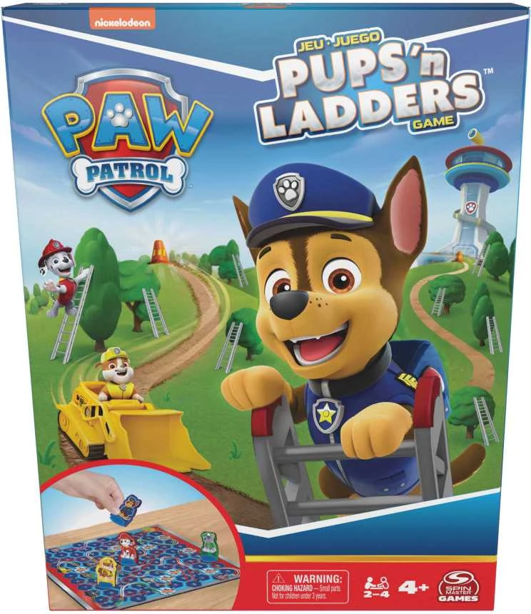 Spin Master Žaidimas Paw Patrol Pups 'n Ladders Puppies Snakes and Puppies, EN