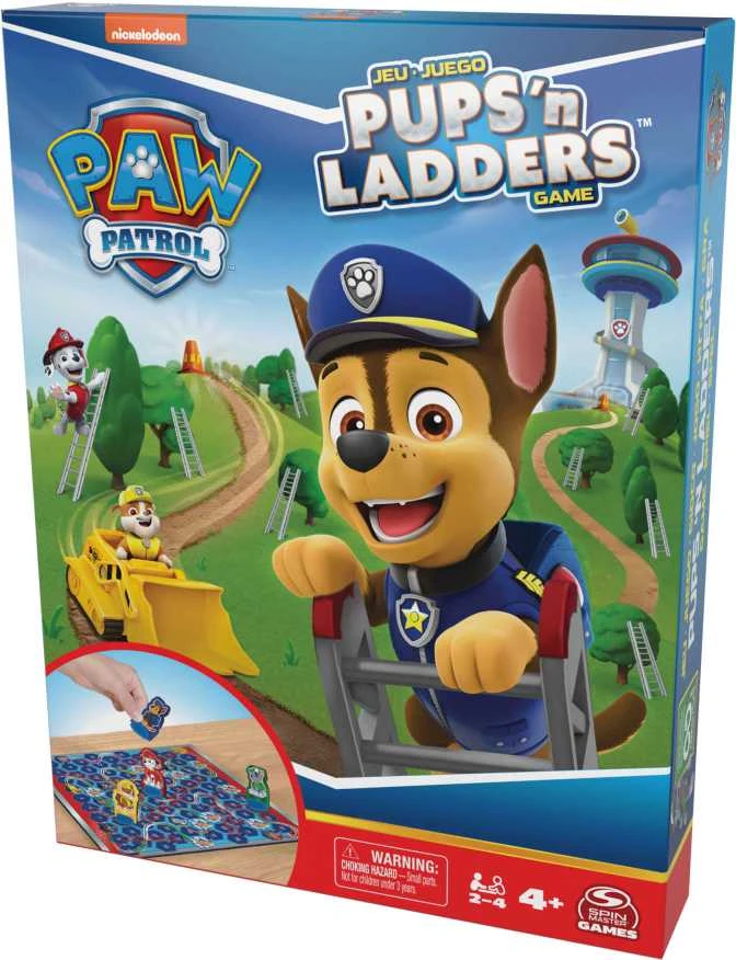 Spin Master Žaidimas Paw Patrol Pups 'n Ladders Puppies Snakes and Puppies, EN