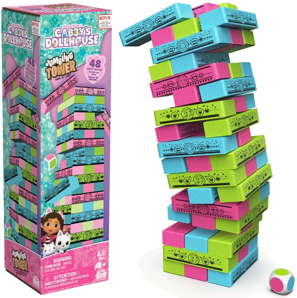 Spin Master Gabby's Dollhouse Jumbling Tower 6066778 PUD12